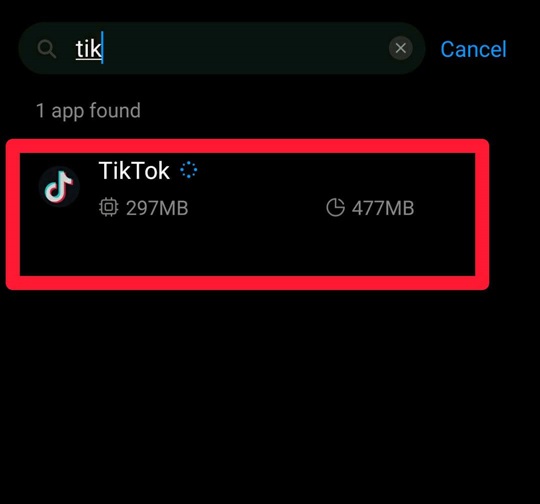 Search TikTok