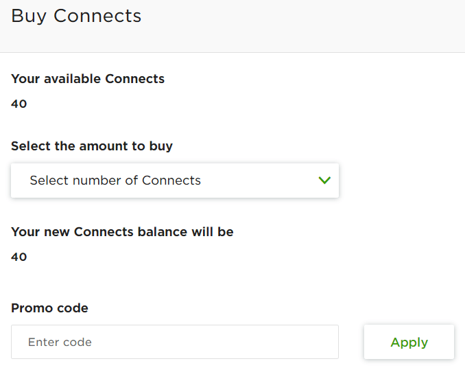 Buy Upwork Connects