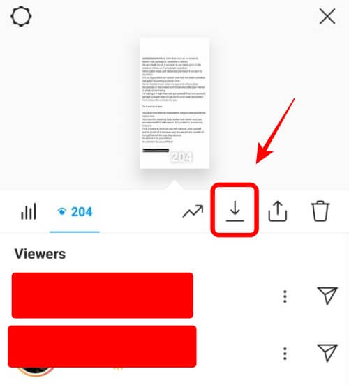 Instagram Highlight Download Button