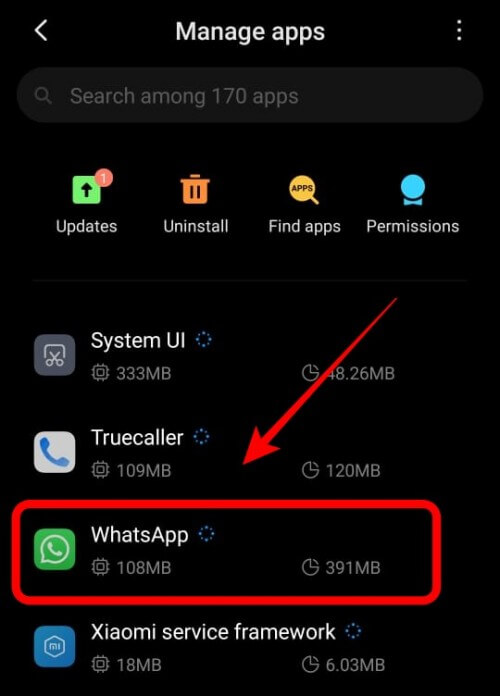 WhatsApp in Apps
