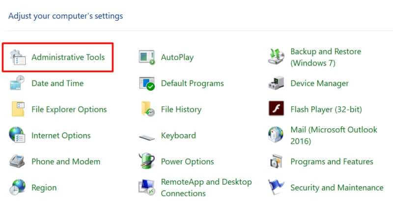 Windows Administrative Tools
