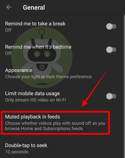 YouTube Muted Playback In Feeds