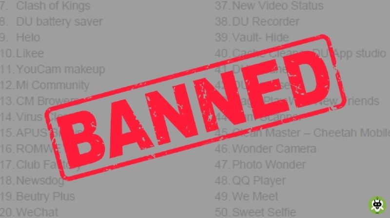 43 Apps Banned In India Including AliExpress, CamCard, Taobao Live