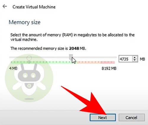 Assign Memory Using Virtual Machine