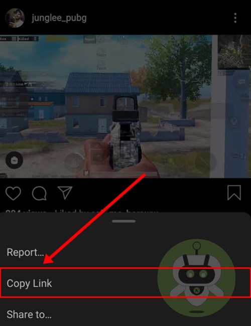 Copy Link Instagram