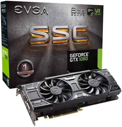 EVGA GeForce GTX 1060 SC Graphics Card