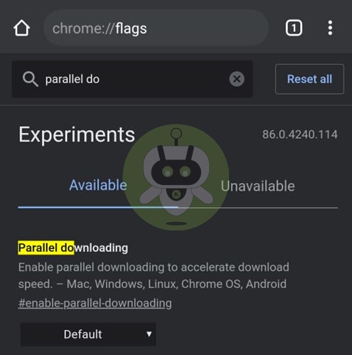 Parallel Downloading Chrome Flags