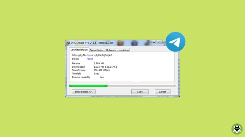 Download Files From Telegram Using IDM