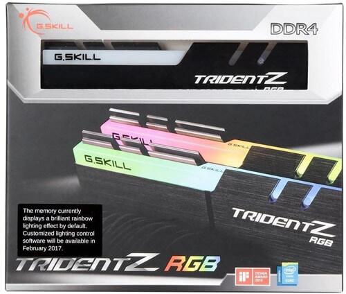 G.Skill Trident RGB Series F4-3200C14D-16GTZR RAM