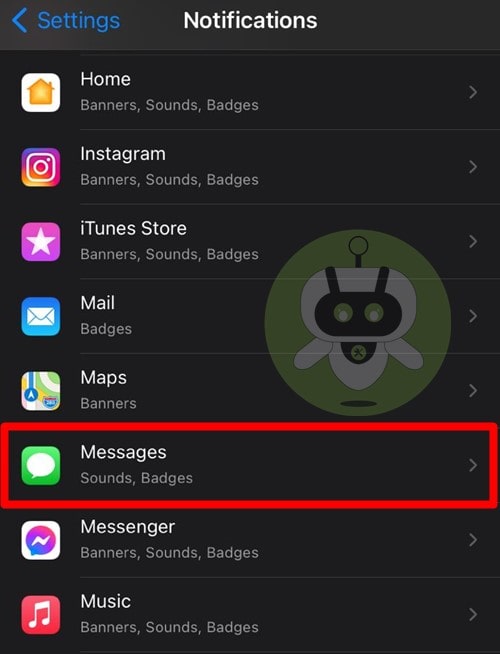 Tap On Messages