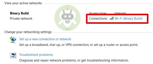 Click On Lan Next To Connections
