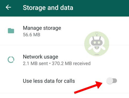 Deselect The Option - WhatsApp Call Android