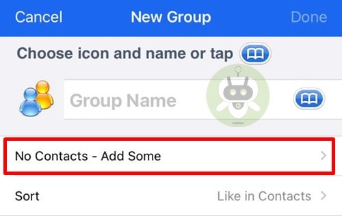 Tap On Add Some - Groups App