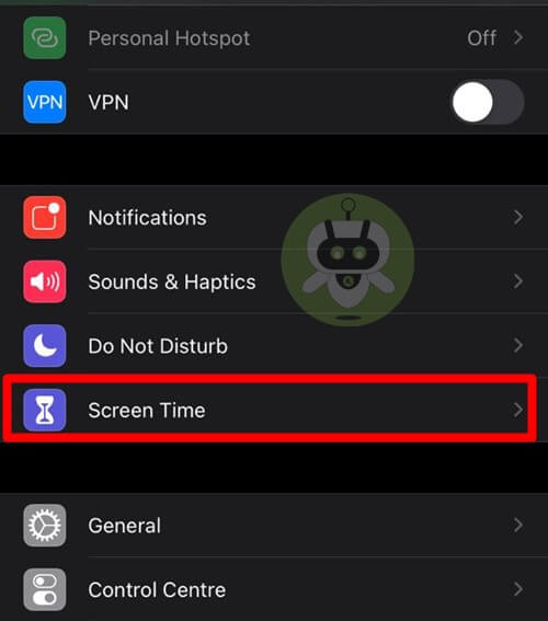 Tap On Screen Time - WhatsApp Call iPhone