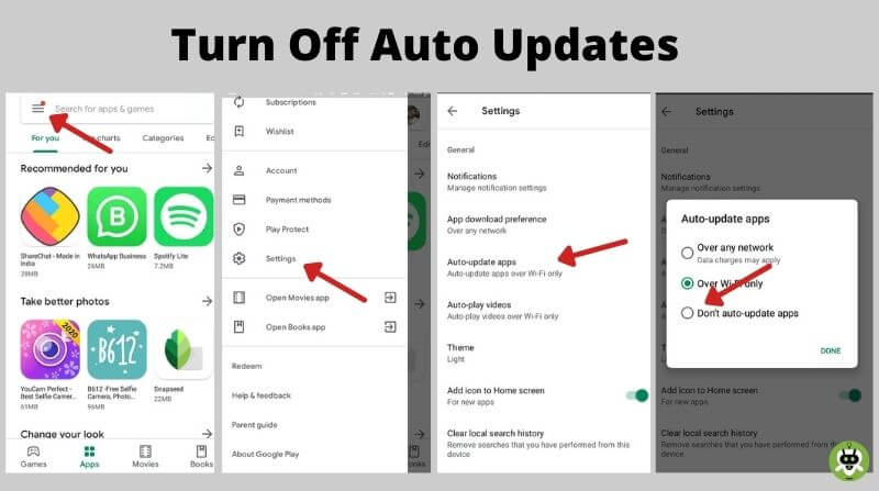 Turn Off Auto Updates For YouTube