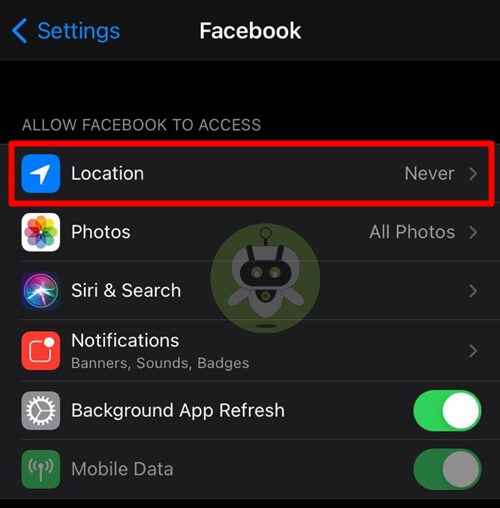 Turn Off Location - Facebook Suggest Friends
