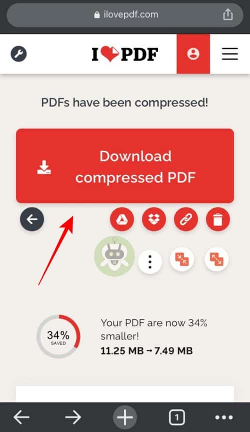 Tap On Download Compressed PDF