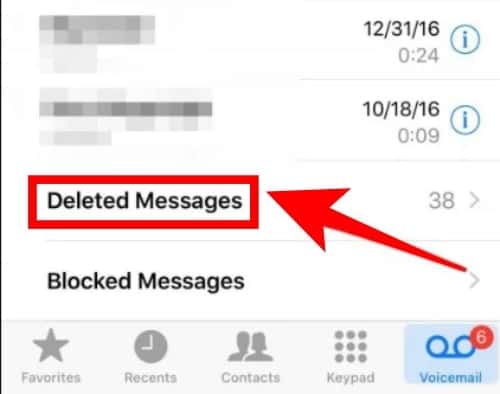 Tap On Deleted Messages