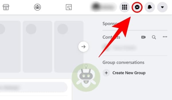 Click On The Messenger Option