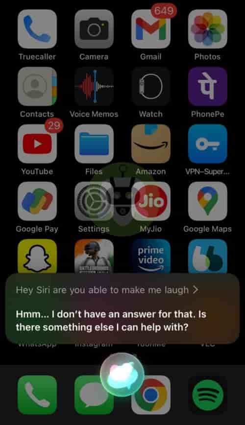 Ask Siri Private Question