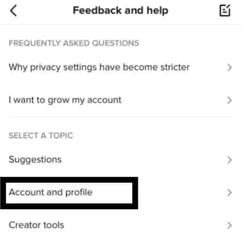 Tap On Account And Profile