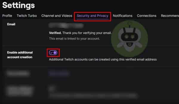 Click On Security And Privacy