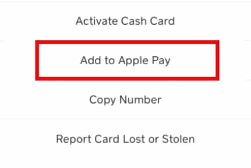 Tap On Add To Apple Pay