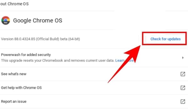 Update Chrome OS