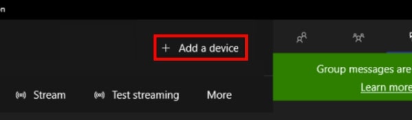 Click On Add A Device