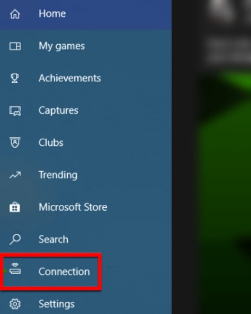 Click On Connection Option