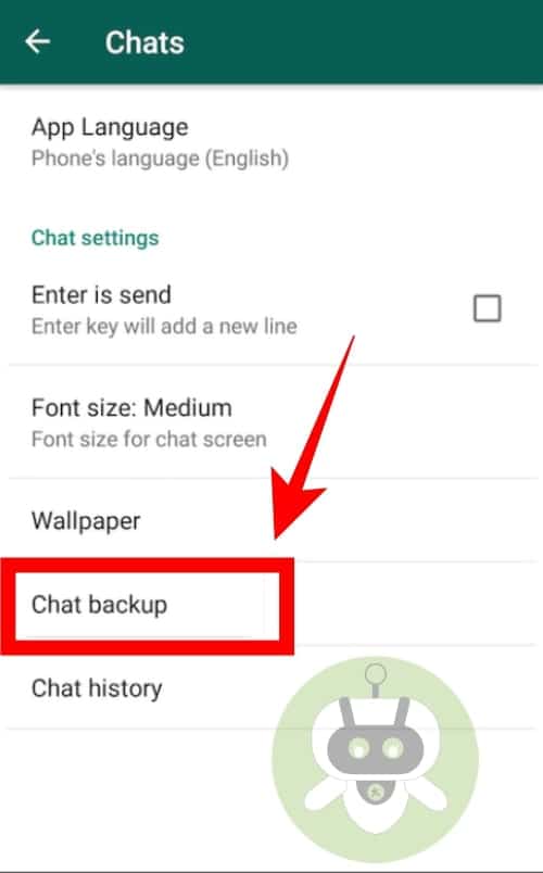 Tap On Chat Backup