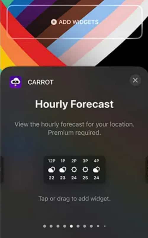 Carrot Weather - Lock Screen Widgets