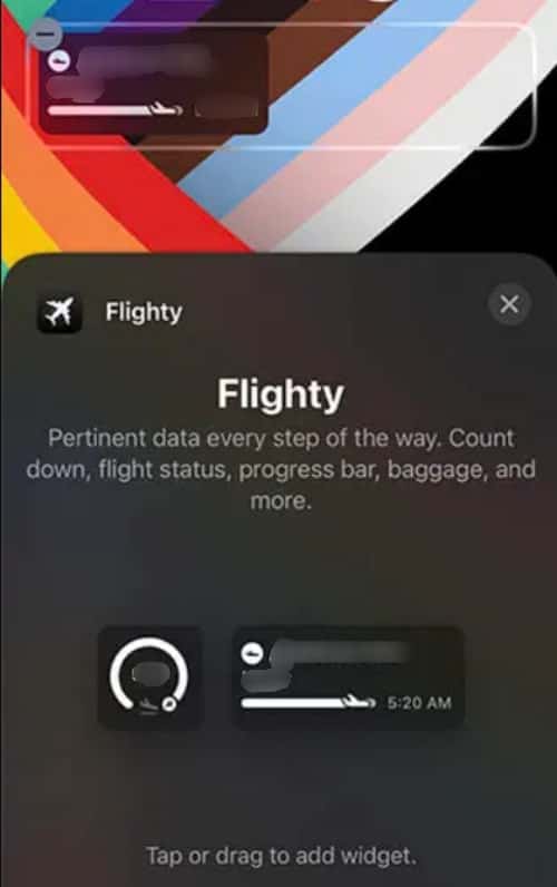 Flighty - Lock Screen Widgets