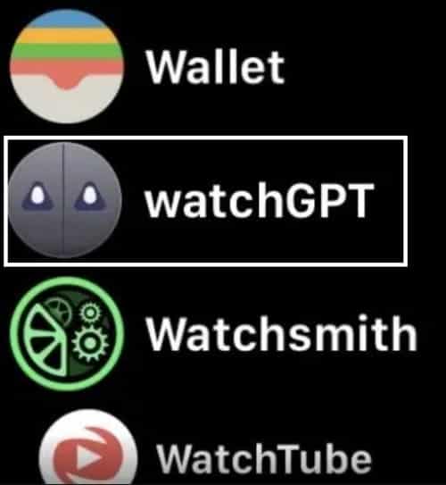 Tap On WatchGPT App