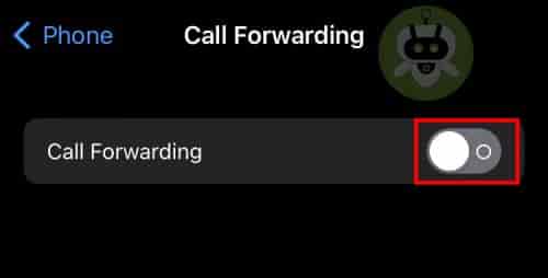 Toggle On Call Forwarding