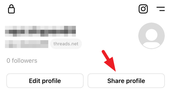Share Profile - Threads