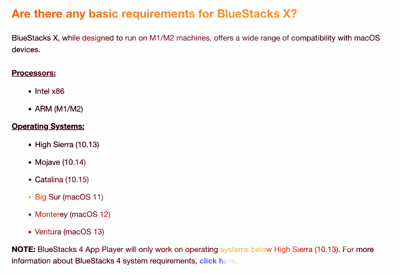 BlueStacks X Requirements
