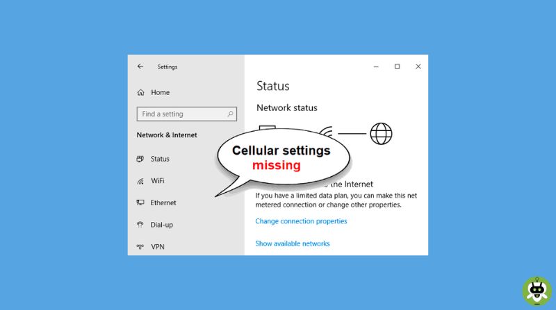 How to Fix Missing Cellular Option in Windows 11