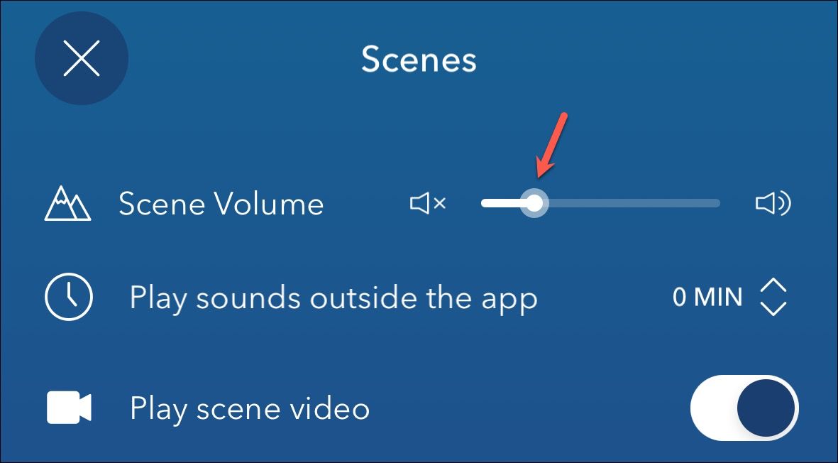 Check Scene Volume Calm