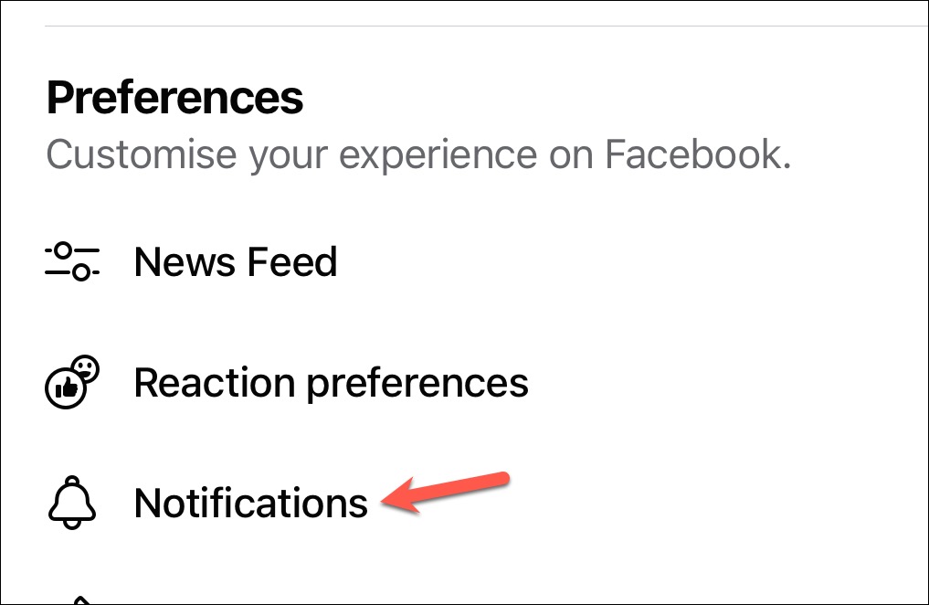 Go to notifications - Facebook