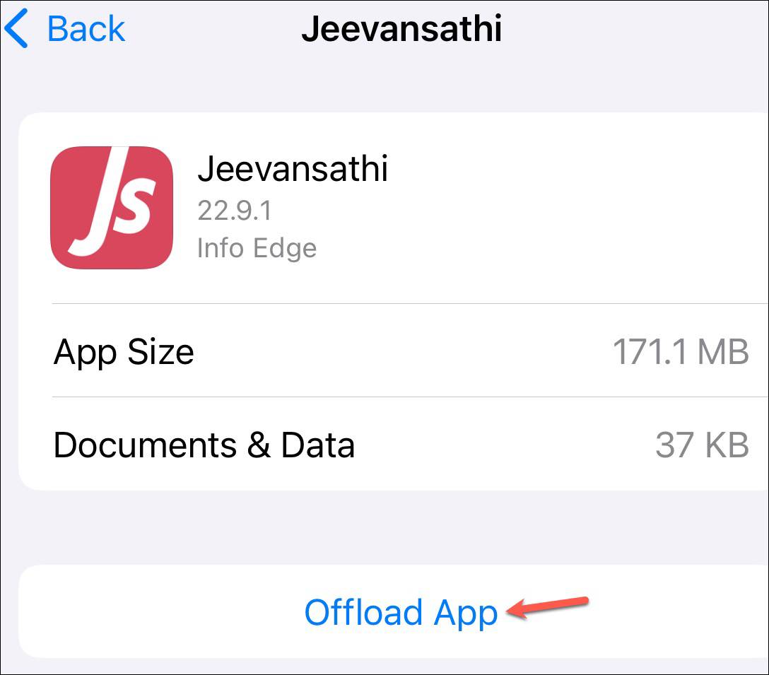 Offload Jeevansathi - iPhone